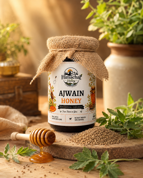 Himachal Valley Ajwain Honey 500g front view