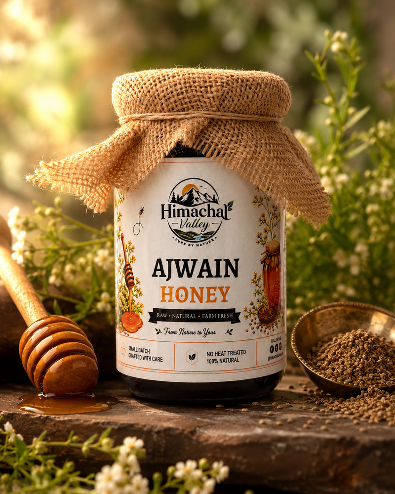 Ajwain Honey - Himachal Valley – Raw & Natural, 500g